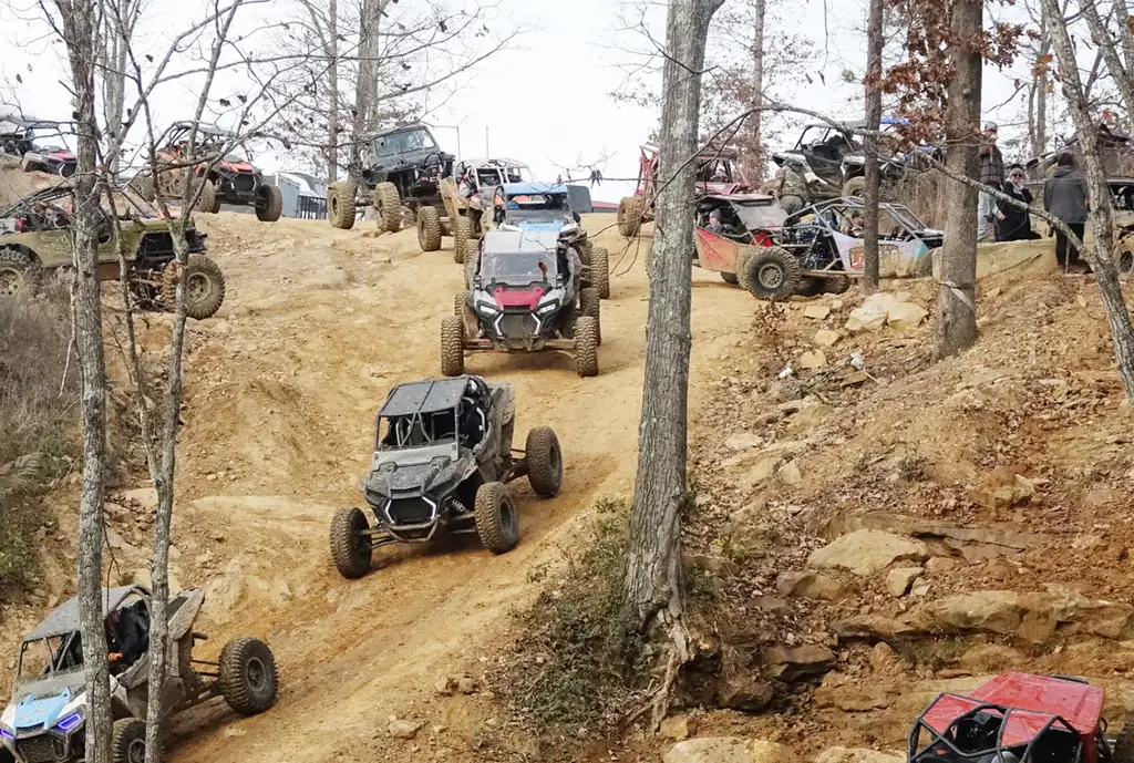 A club riding together